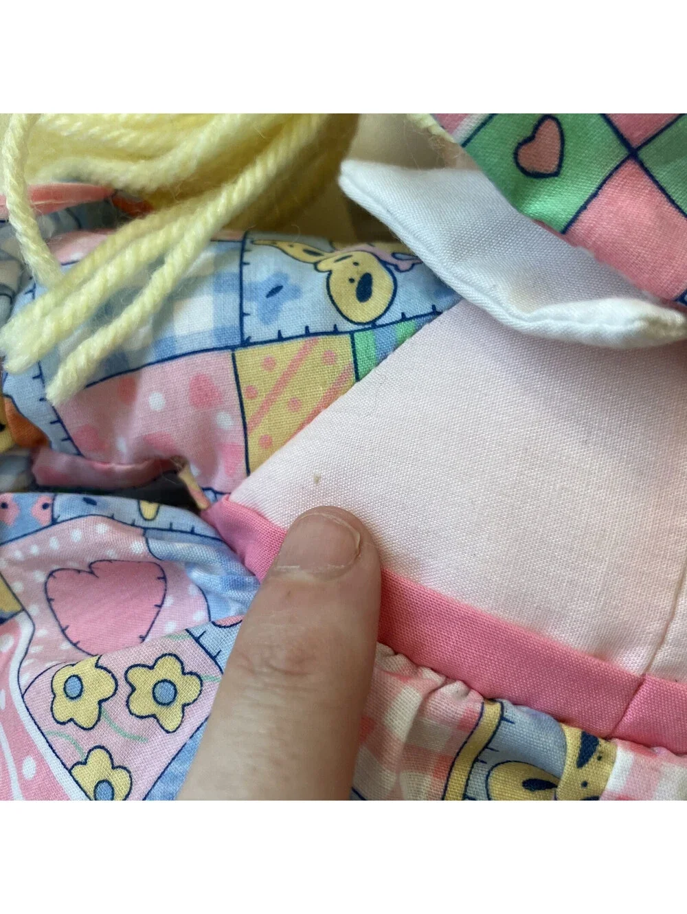 VTG Precious Mine Dolly Soft Rag Doll Yarn Hair 14